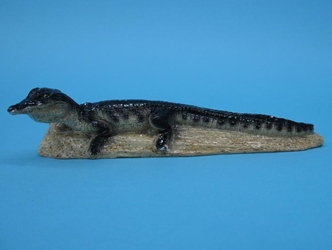 Resin Alligator on a Log 